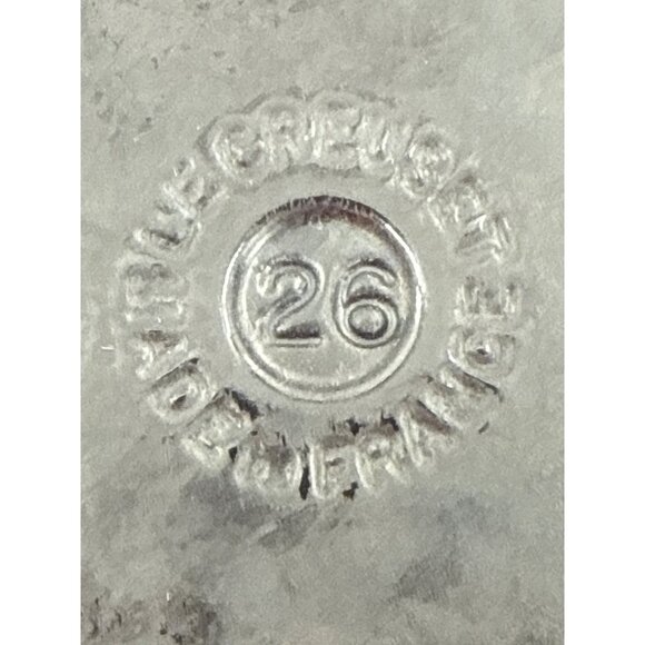 Le Creuset Enameled 26cm Cast Iron Double Spout Fry Pan Skillet Made In France - Picture 4 of 7